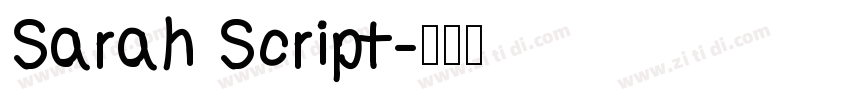 Sarah Script字体转换